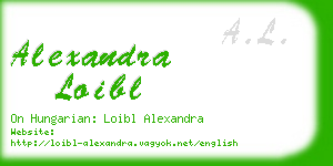 alexandra loibl business card